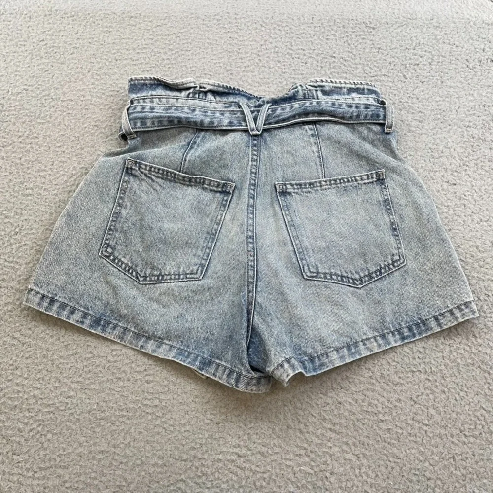Veronica Beard Nori Extra High Rise Jean Shorts Womens 28 6 Denim Retro Festival